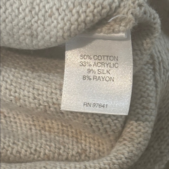 J. Jill Women’s Cream Crewneck Sweater NWT Size MP - Picture 7 of 8